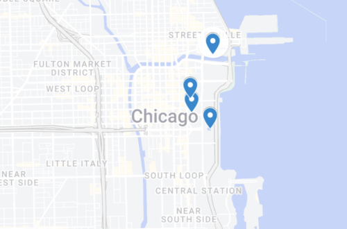 Map of fountains around Chicago, Illinois - 7 Must-See Fountains in Chicago, Illinois - Chicago IL Travel Guide by JazminMarie - Best Chicago Womens Travel Blog